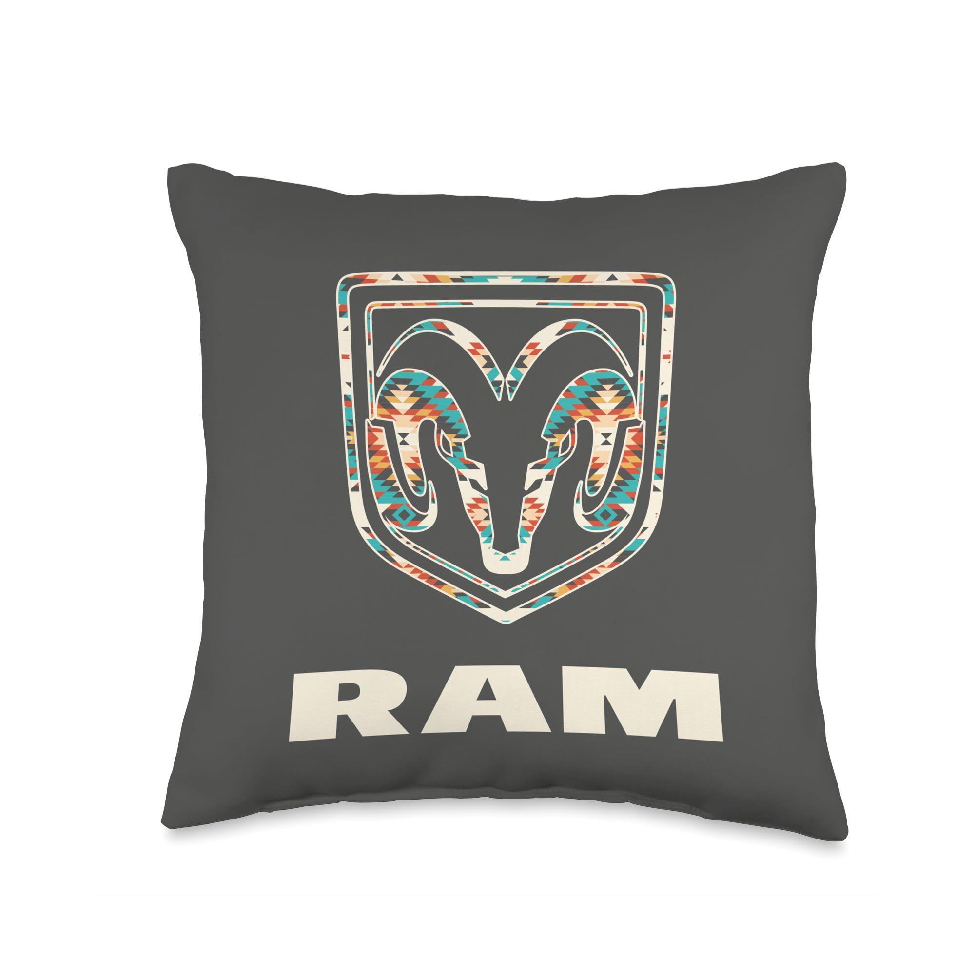 RAM Trucks Patterned Logo Throw Pillow