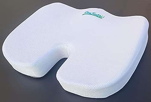 Comfort4U Cojín ortopédico de espuma viscoelástica para asiento de automóvil, silla de oficina, silla de juegos, asiento de barco, cojín de coxis,