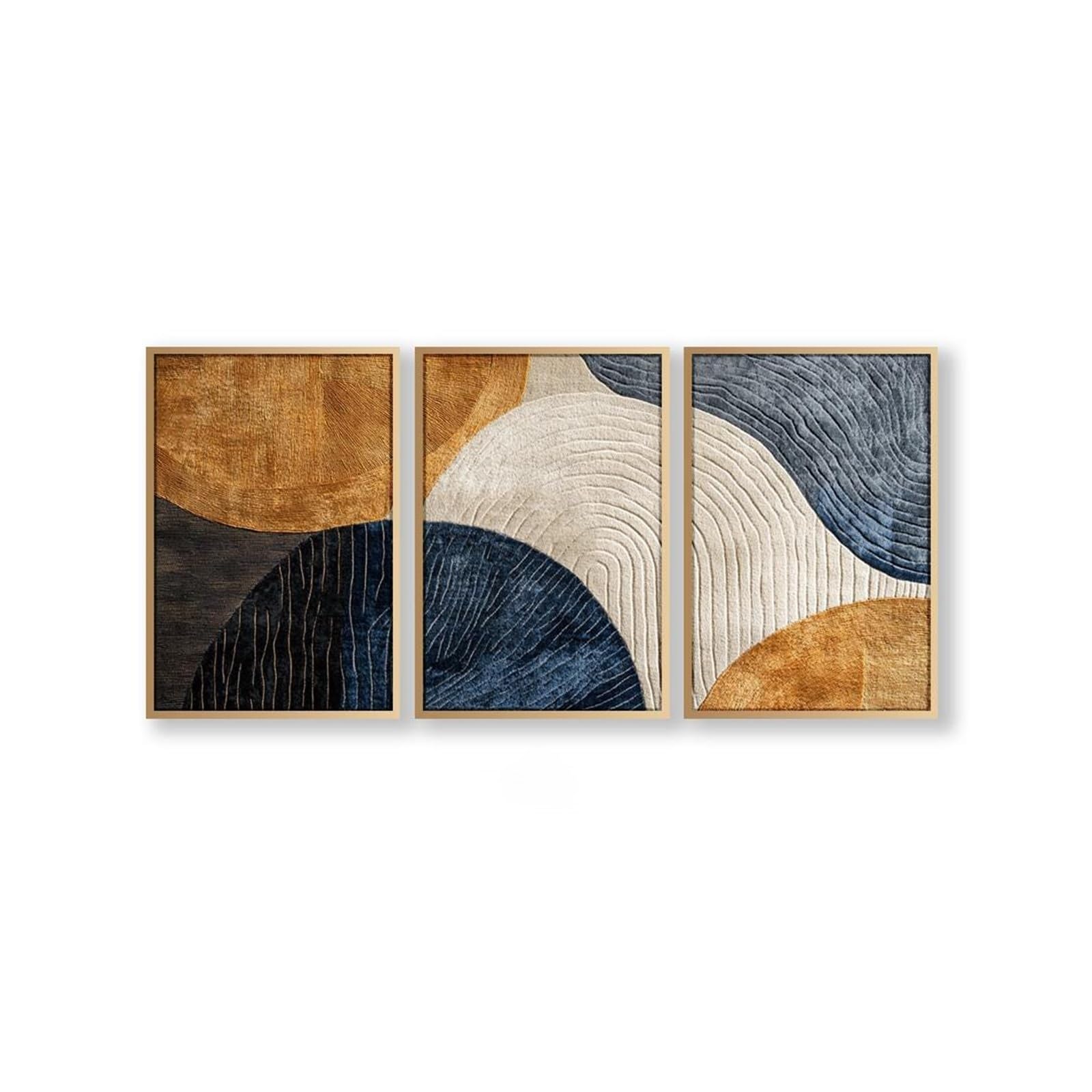 Graiting 3pcs Triptych Art Set Nature Wall Decor Modern Artpiece Canvas Poster Abstract For Office And Hall Gift(DA282-3pcs,40x50cm Unframe)