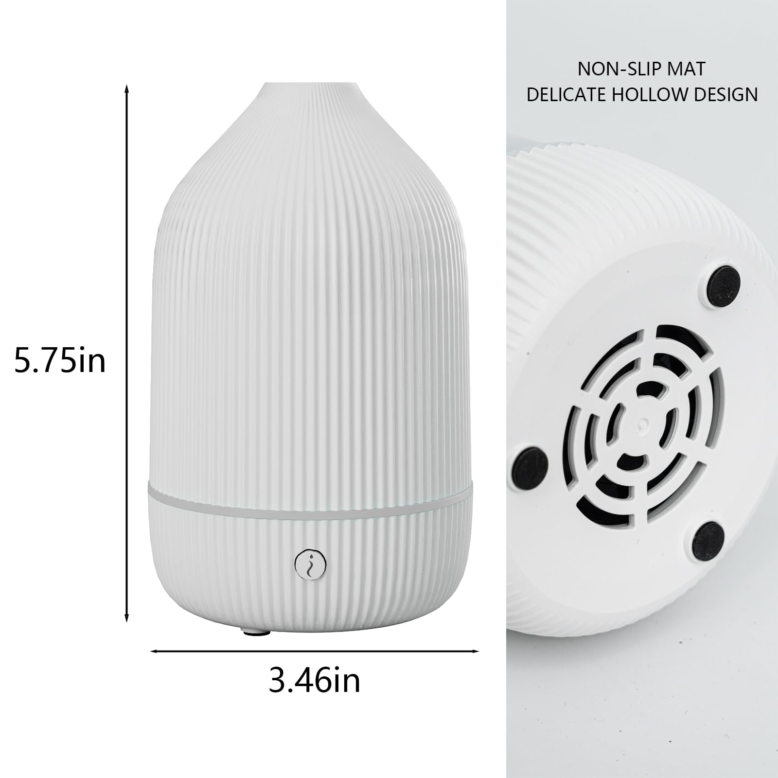 Mały dyfuzor olejków eterycznych, mini dyfuzor do aromaterapii, 100 ml, z kablem USB i adapterem, 7 zmieniających się kolorów, zasilany przez USB, do domu, pokoju, biura, podróży, na prezent