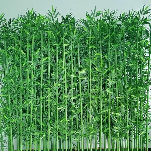 GONCBKVN 100cm-200cm Tall Artificial Bamboo Plants, Privacy Screen Wall Divider Decoration, Garden...