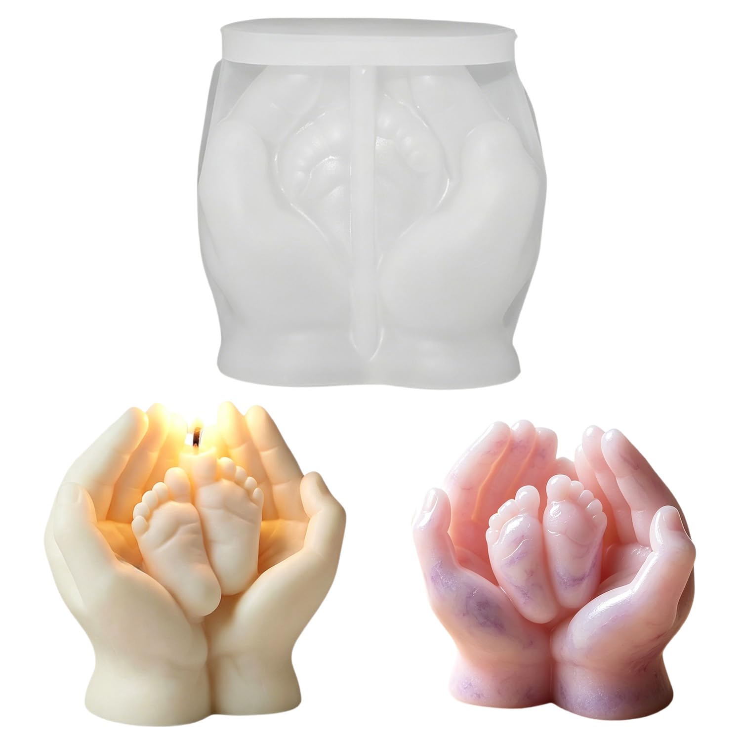 3D Hand Mould for Resin Casting,Unique Candle Moulds