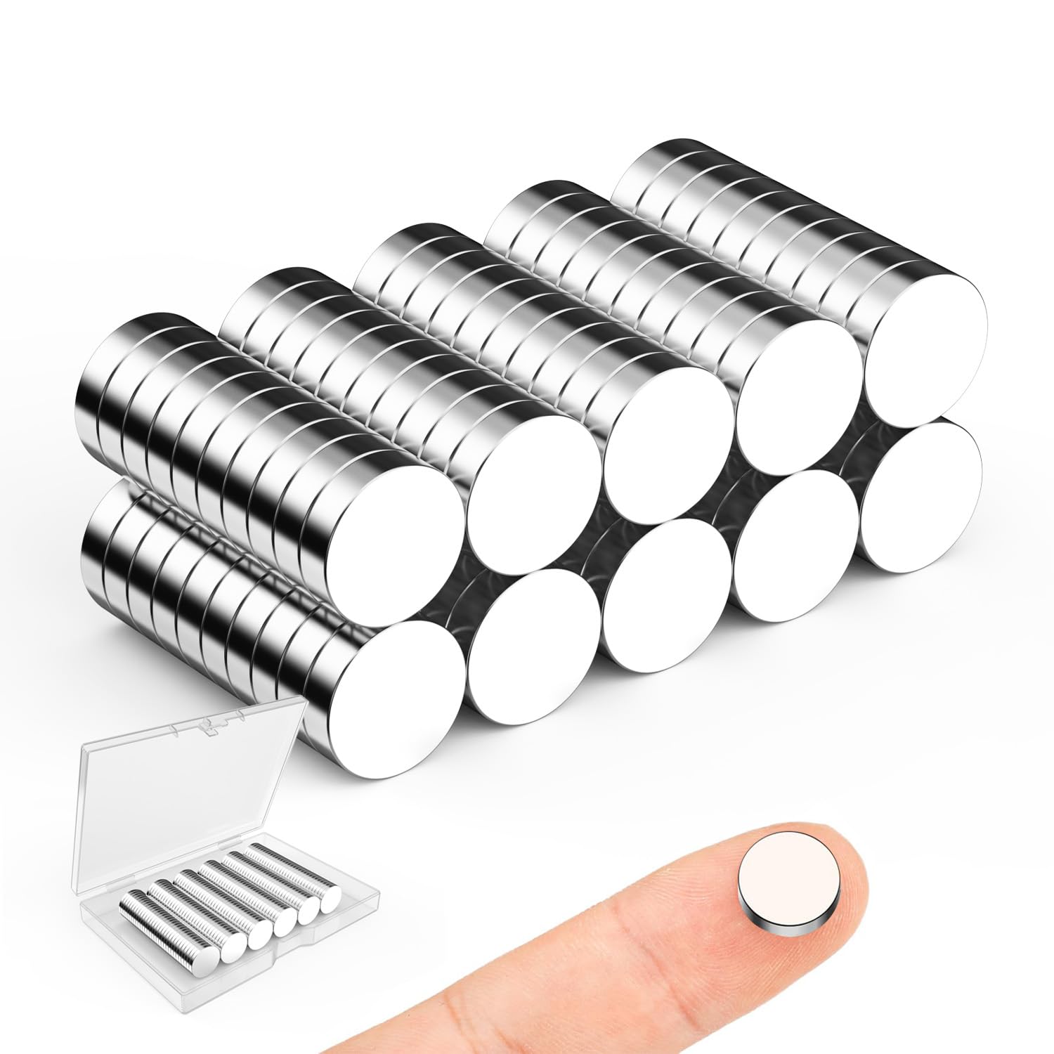 Small Magnets for Crafts, 10x3 mm Round Magnets 100 Pack — Amazon image 15