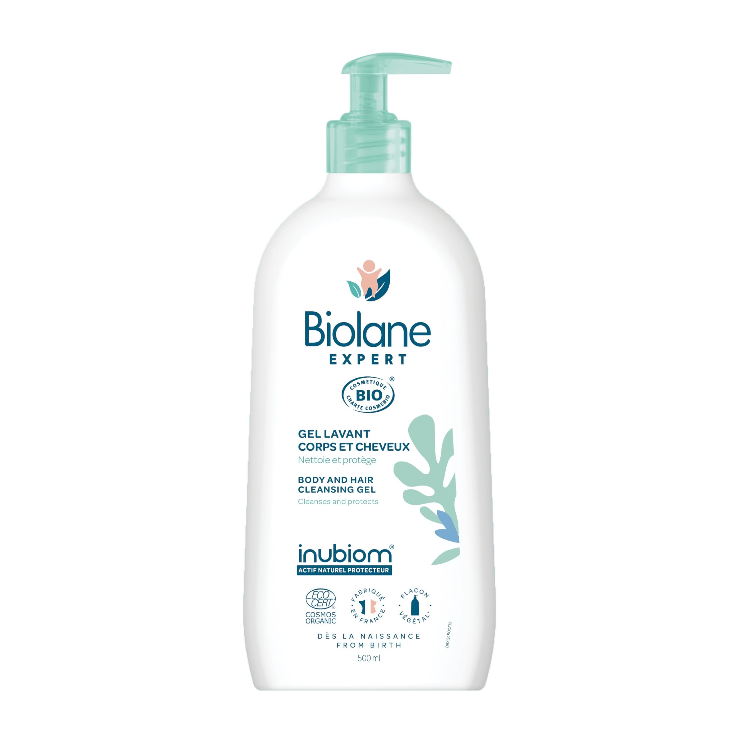 Biolane Expert Organic Body and Hair Cleansing Gel 500ml