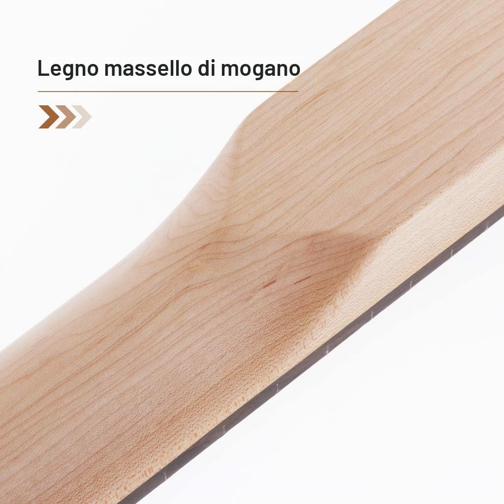 Manico per chitarra elettrica testa in acero tastiera in palissandro 24 tasti ricambio per IBZ