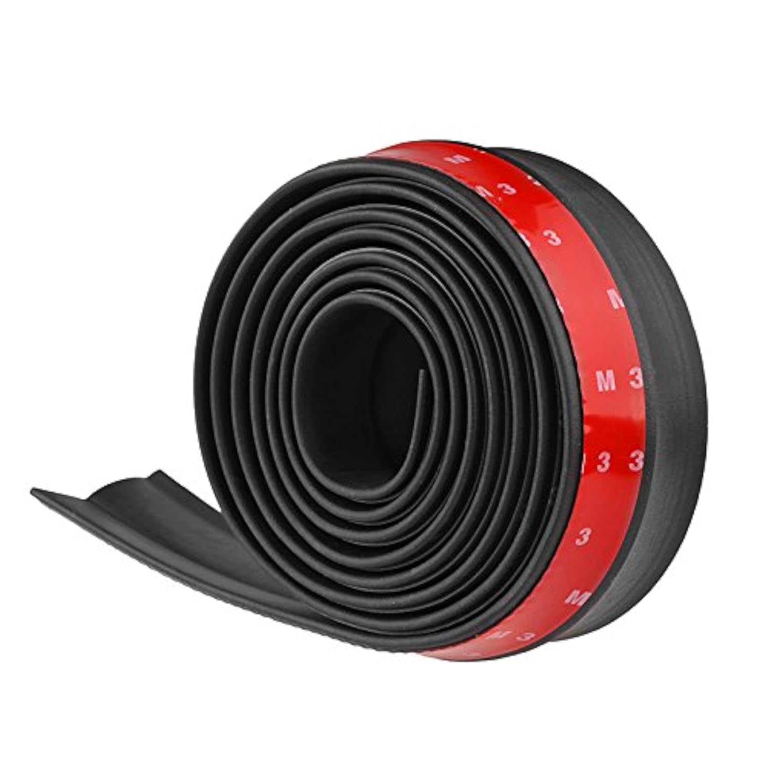 Youngine Universal Car Front Paraurti Posteriore Protector Adesivo Paraurti in gomma Lip Splitter Body Trim Spoiler 2.5 M / 8.2 ft