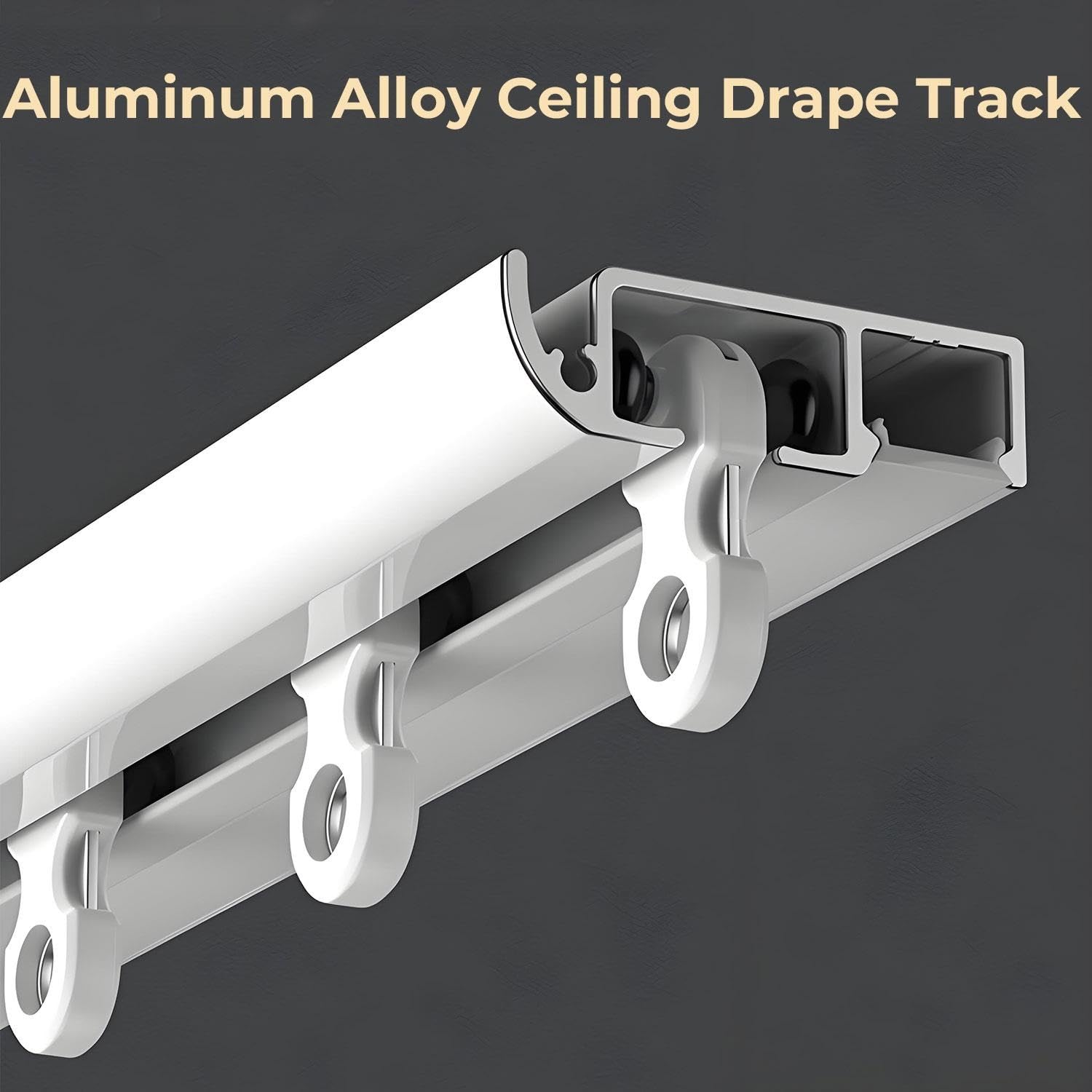 Rail De Rideau Plafond Rail Pour Rideaux Tringle À Rideau En Aluminium