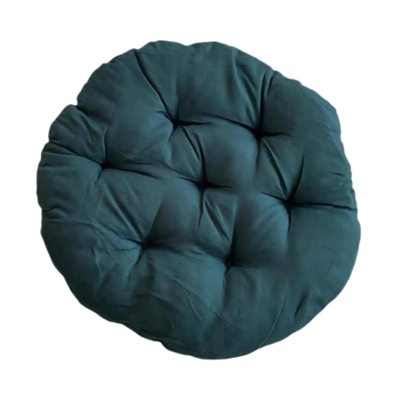 MFWHEFJ Egg Chair Cushion Egg Shape Chair Pad Padded Seat Cushion Soft Diameter 40cm Hanging Chair Cushion Patio Chair Pad for Rocking Chair Seats(Green)