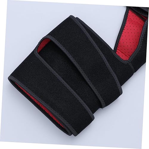 Miniatura 4 de 1 soporte de muslo de compresión ajustable para soporte de cadera, alivio de ingle y isquiotibiales para tensiones musculares, material de neopreno,