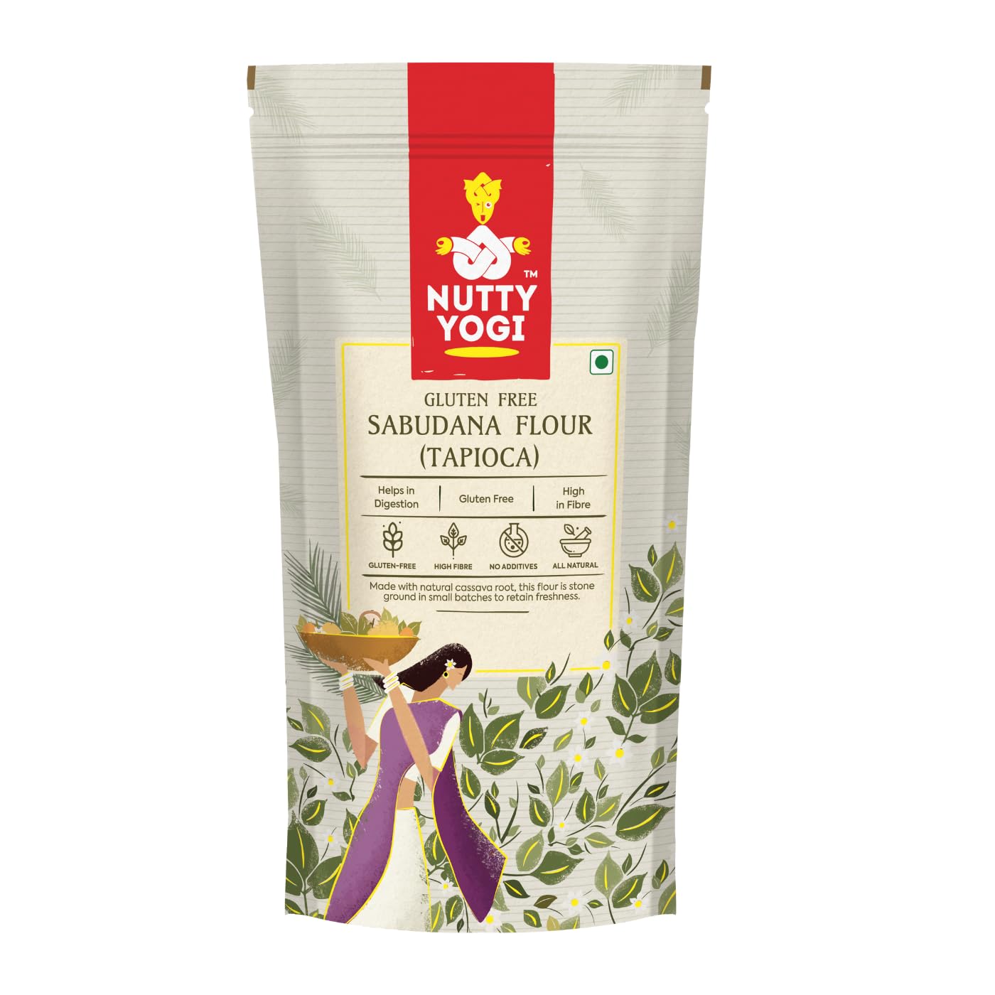 Nutty Yogi Gluten Free Tapioca Flour | Sabudana Atta | Tapioca Starch | 100% Organic | Food for Fasting | Keto Diet Plan |Tapioca Flour - 800gm(Pack of 3) (B09F9SP5CR) Amazon Price History, Amazon Price Tracker