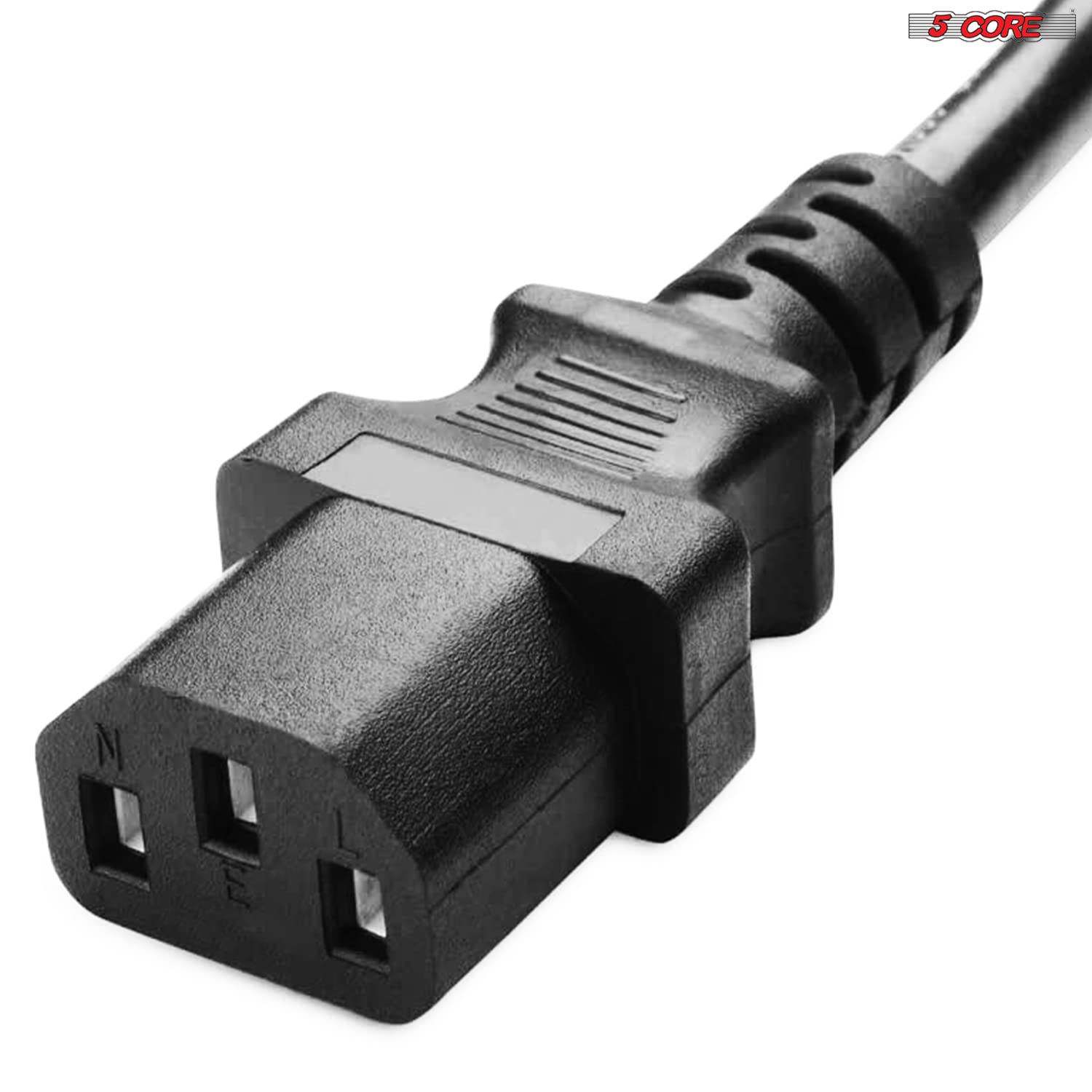 5 Core 6 Feet 3 Prong Replacement AC Wall Power Cord for LCD Computer Monitor Premium Quality Copper Wire PC 1002