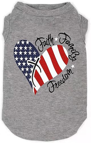 Miniatura 1 de SUEOSU Popsicle de la bandera estadounidense 4 de julio, ropa gráfica divertida para cachorros, Día de los Caídos, Día de la Independencia, ropa