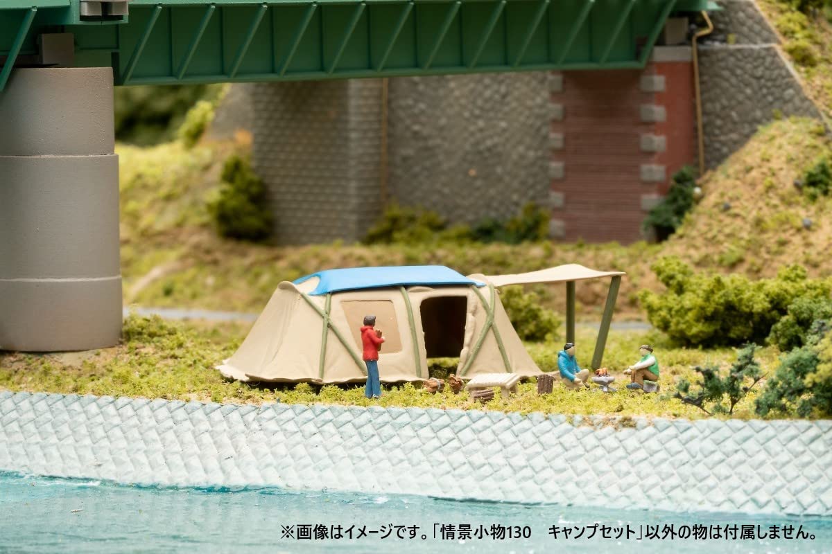 ジオラマ　アウトドア Amazon.co.jp: 情景コレクション 情景小物130 キャンプセット