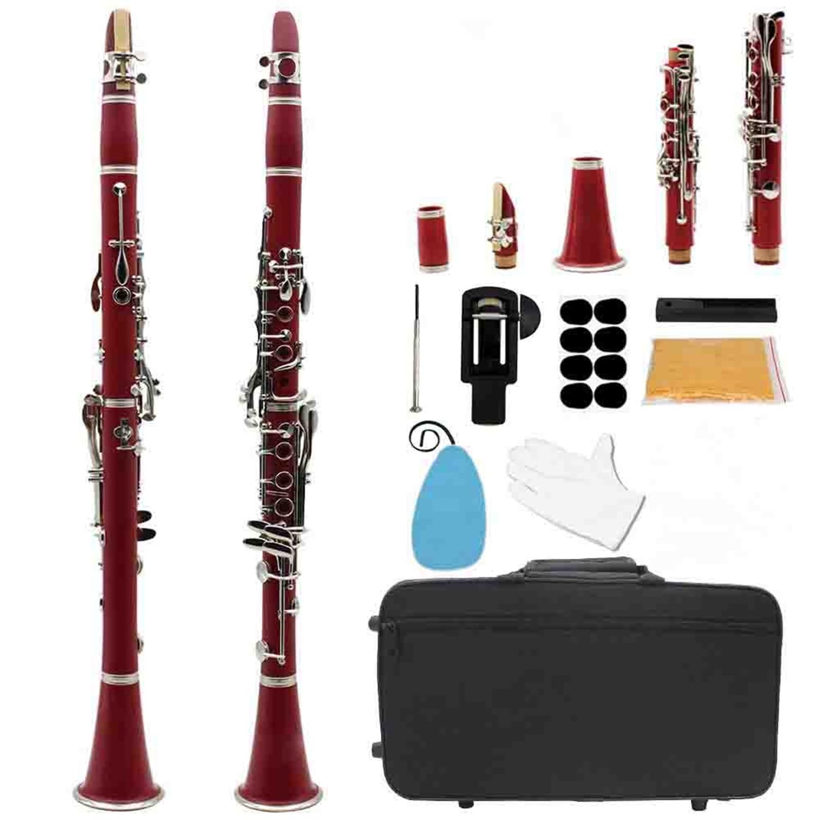 Strumento Per Clarinetto Per Adulti Clarinetto Sib 17 Tasti Strumento A Fiato Professionale In Legno Custodia In Bachelite