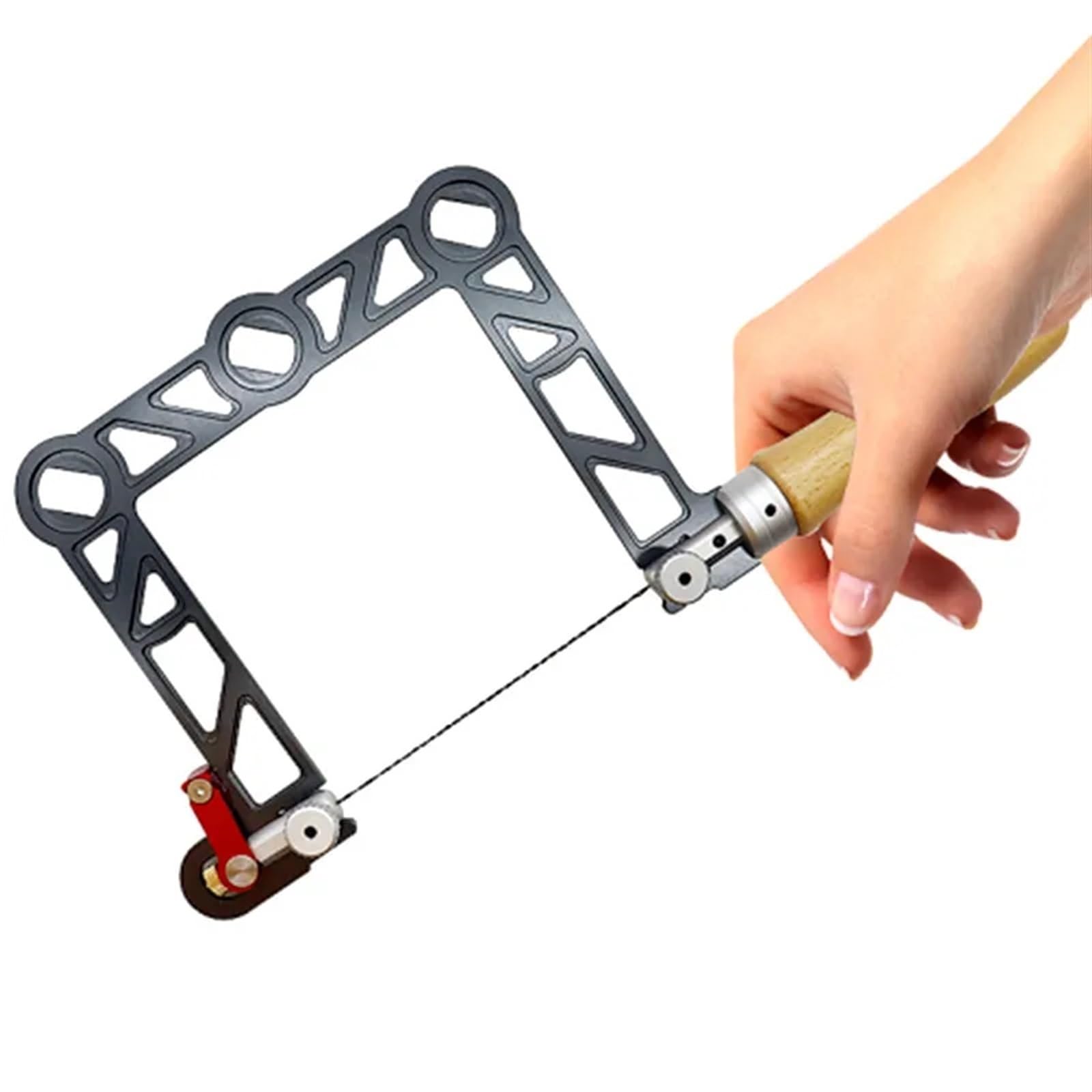Scie à copier en aluminium titane 5" avec cadre réglable pour boiserie précise