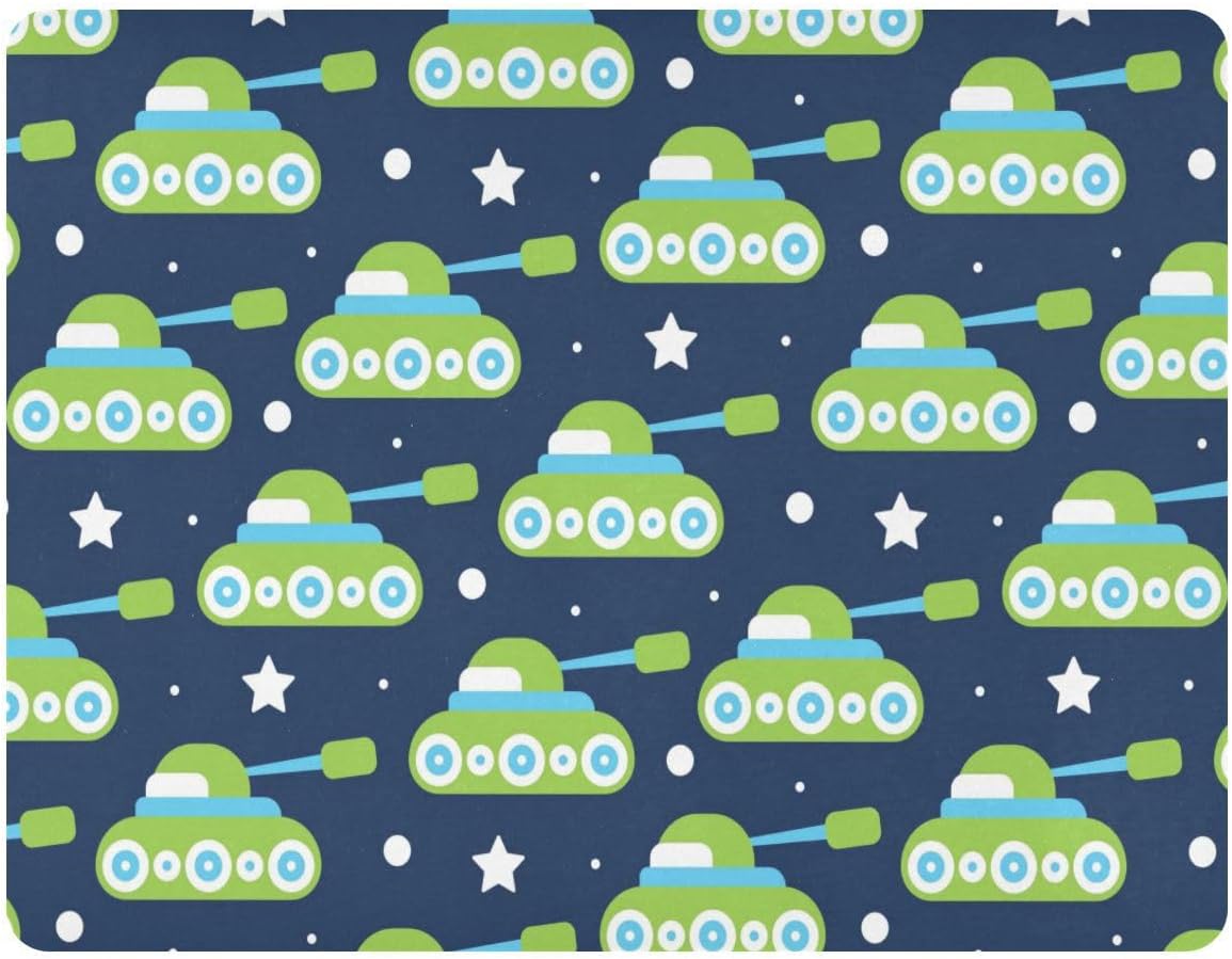 Cartoon Tanks Stars Crib Sheet for Girls Boys Baby Toddler