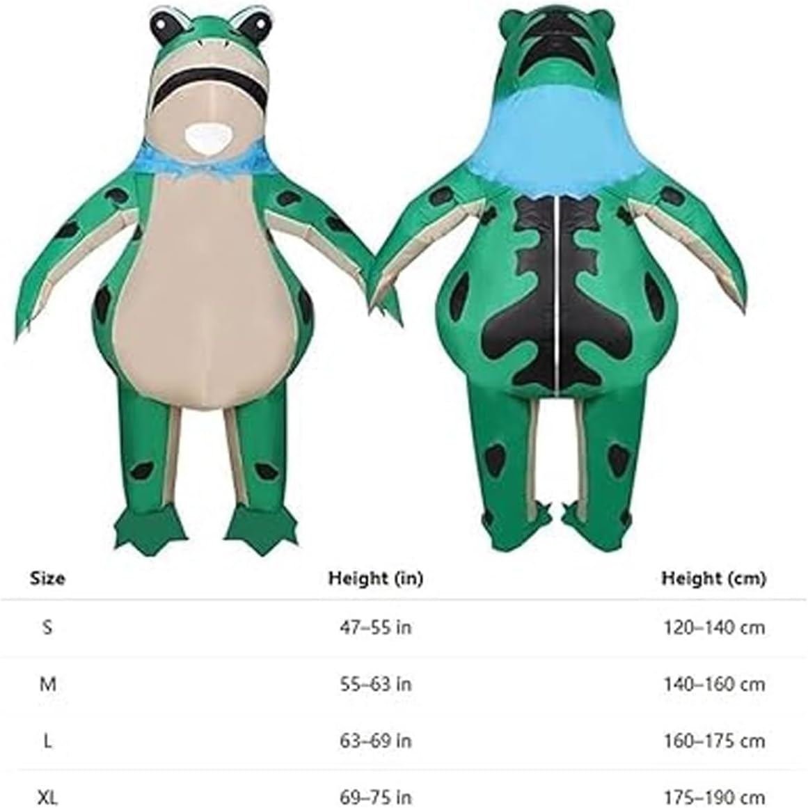GDSAFS 2026 New Inflatable Frog Costume, Blow Up Adult Funny Inflatable Costume Frog with Air Pump, for Men & Women