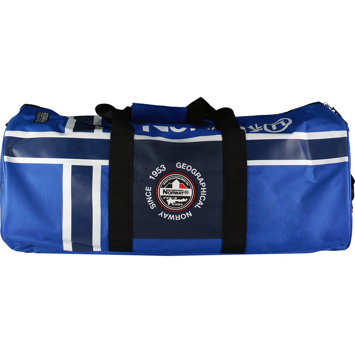 Geographical Norway Shark Bolsa de Deporte Hombre Poliéster Gran Capacidad Correa Ajustable Cierre de Cremallera Viaje Fitness Entrenamiento (Azul real)