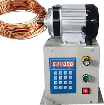 500W/650W/800W Coil Counting and Winding Machine, Electric Winding Machine Adjustable Speed Digital Control Winder for Efficient Work, Evenly Wound Coils,650W