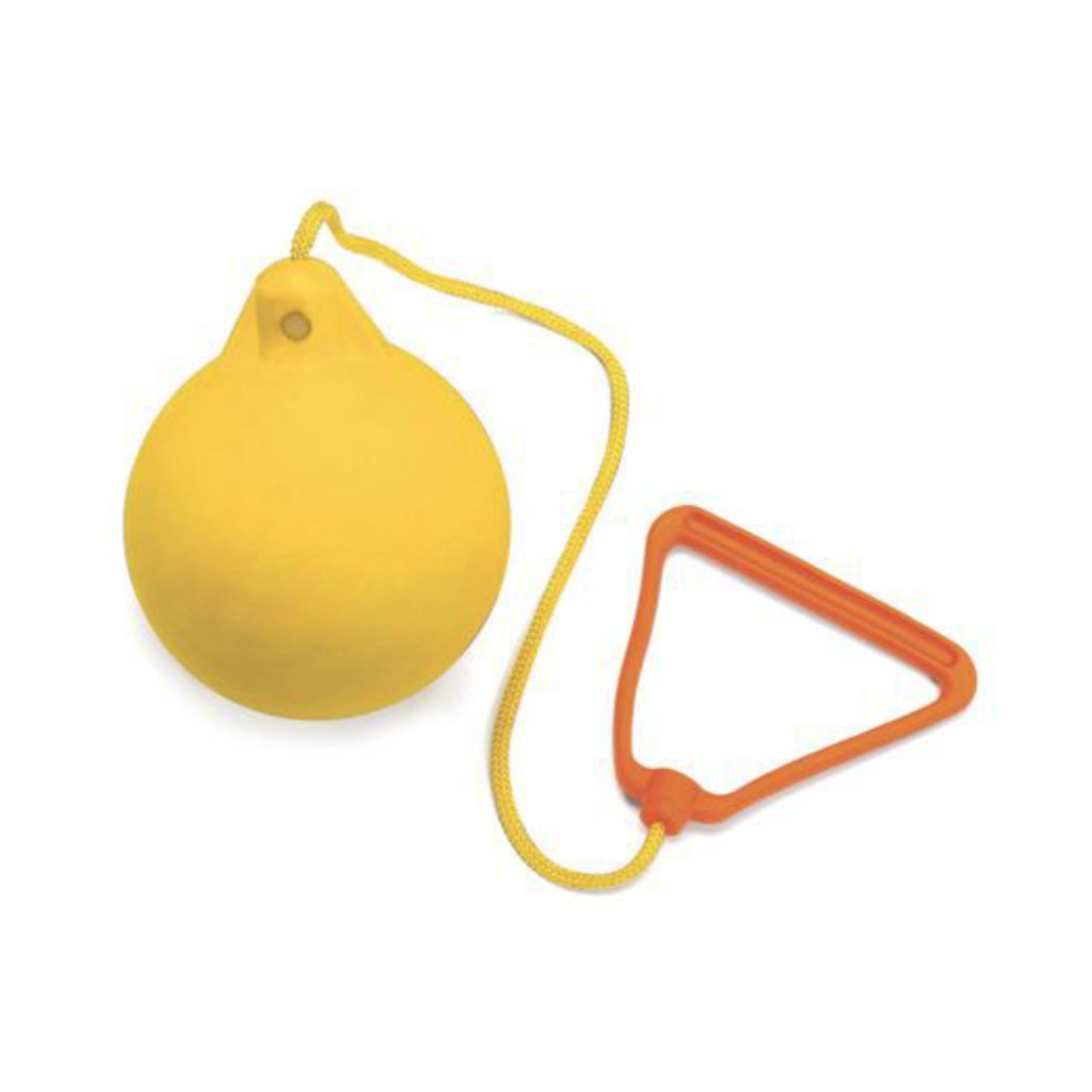 DSTOCK60 - Marteau d'athlétisme à Lancer - 350g - Jaune - Souple, conçu pour l'initiation - Caoutchouc