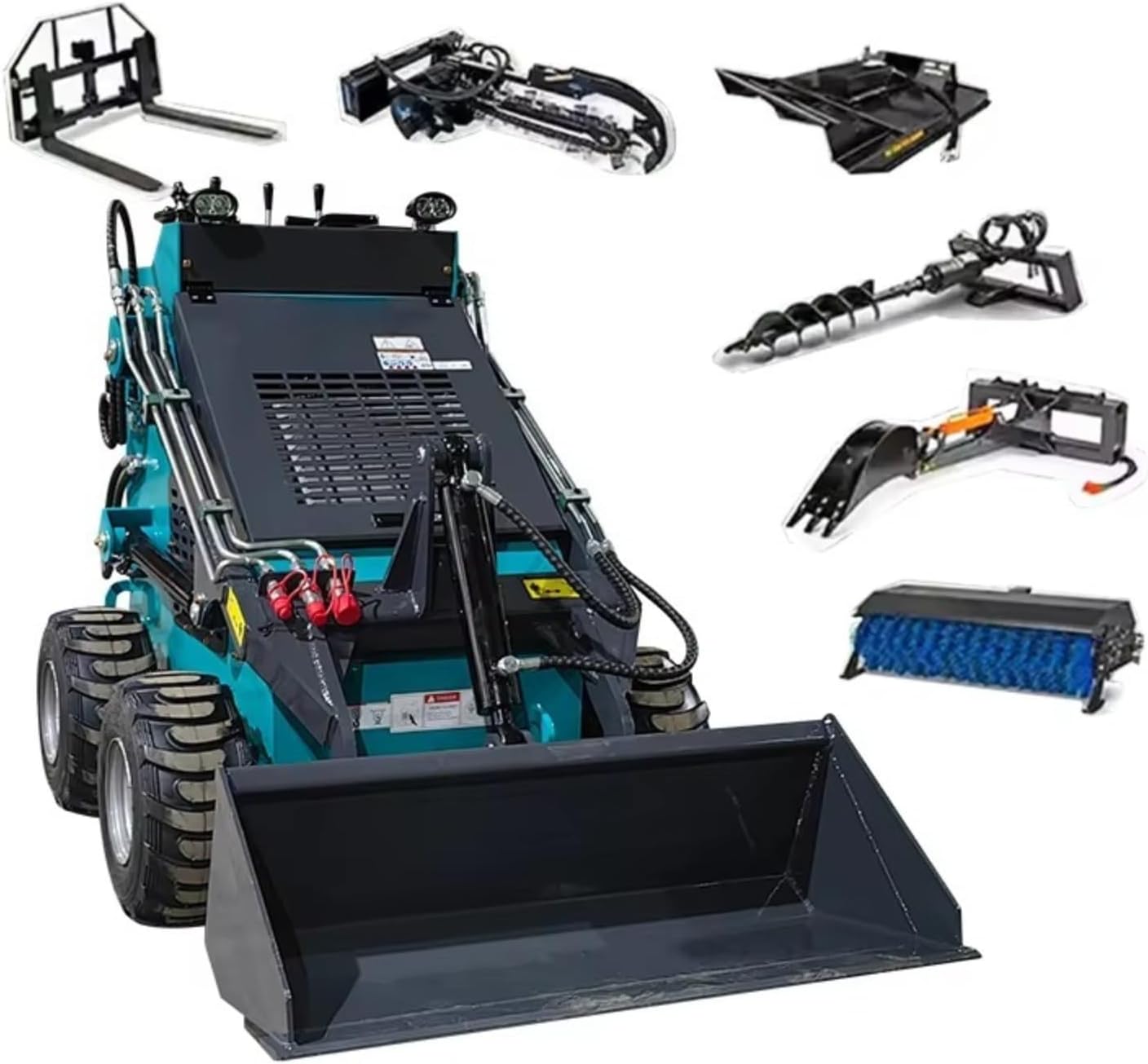 Crawler Skid Steer Loader Track Loaders Wheel Loaders Mini Dumper for Indoor Demolition Warehouse Handling & Greenhouse Work