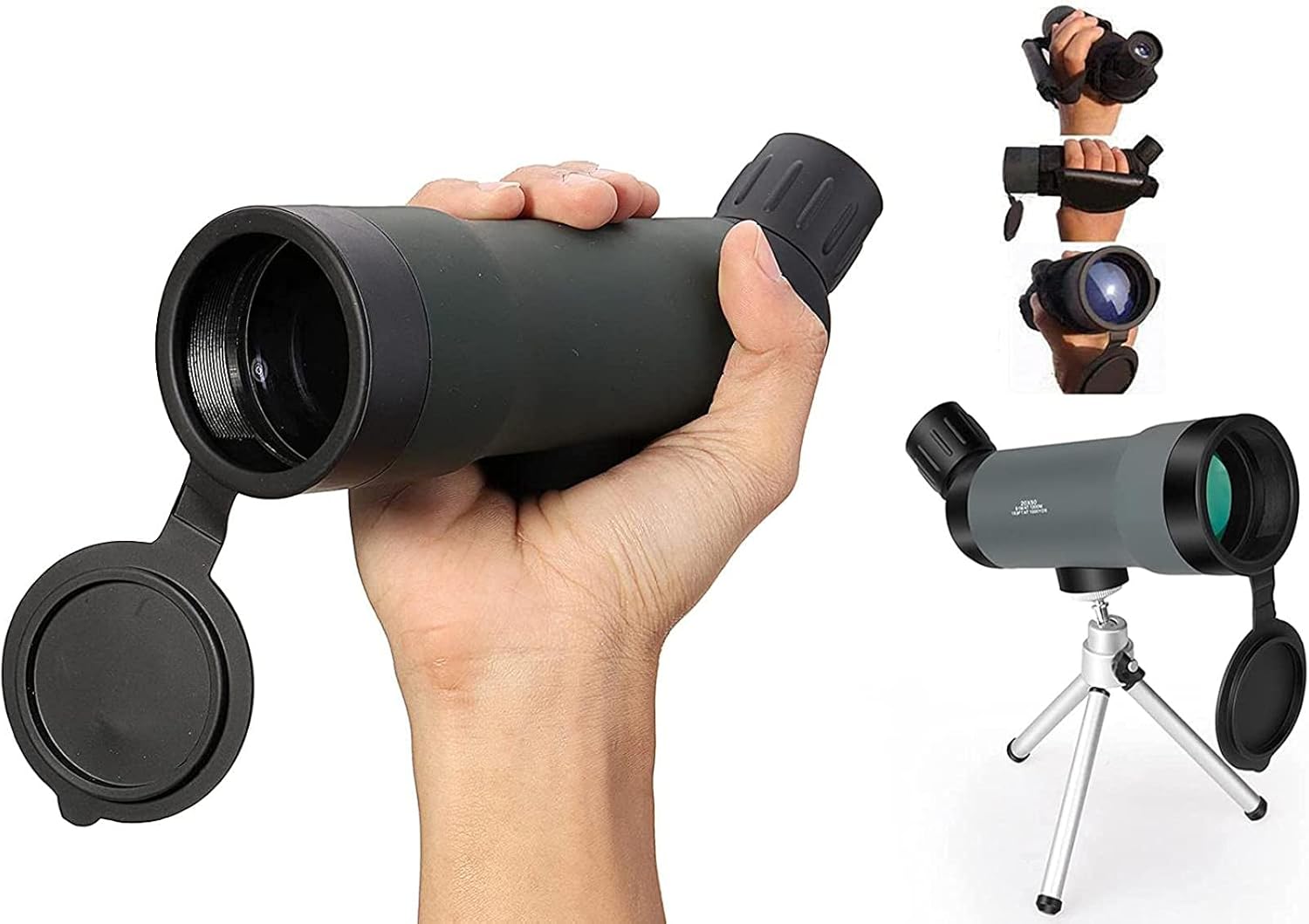 Monocular Telescope 20x50 Zoom HD Spotting Scope with Portable Tripod Gifts for Adults for Outdoor Bird Watching Hiking Camping Travelling