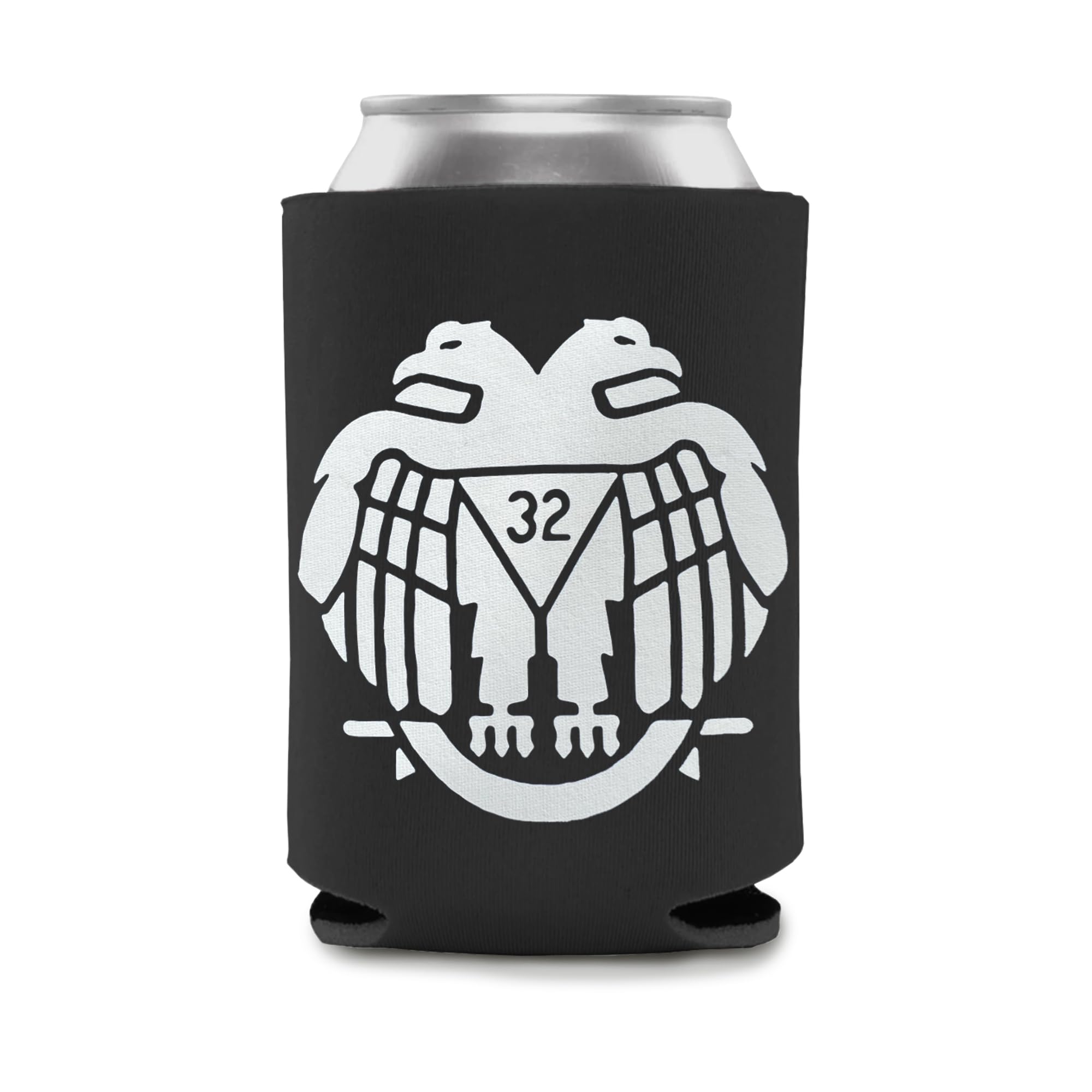The Masonic Exchange32nd Eagle Can Koozie (Black)