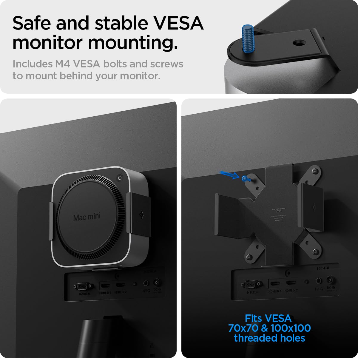 Amazon.com: Spigen VESA Mount for Mac mini M6/M4, M5/M4 Pro | Anti