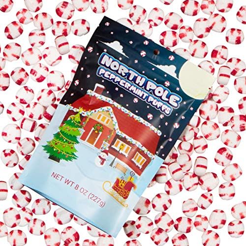North Pole Peppermint Puffs Half Pound Of Old Fashioned Giftable Holiday Candy Stocking Stuffer Christmas Gift For Kids Adults Boys Girls Teens
