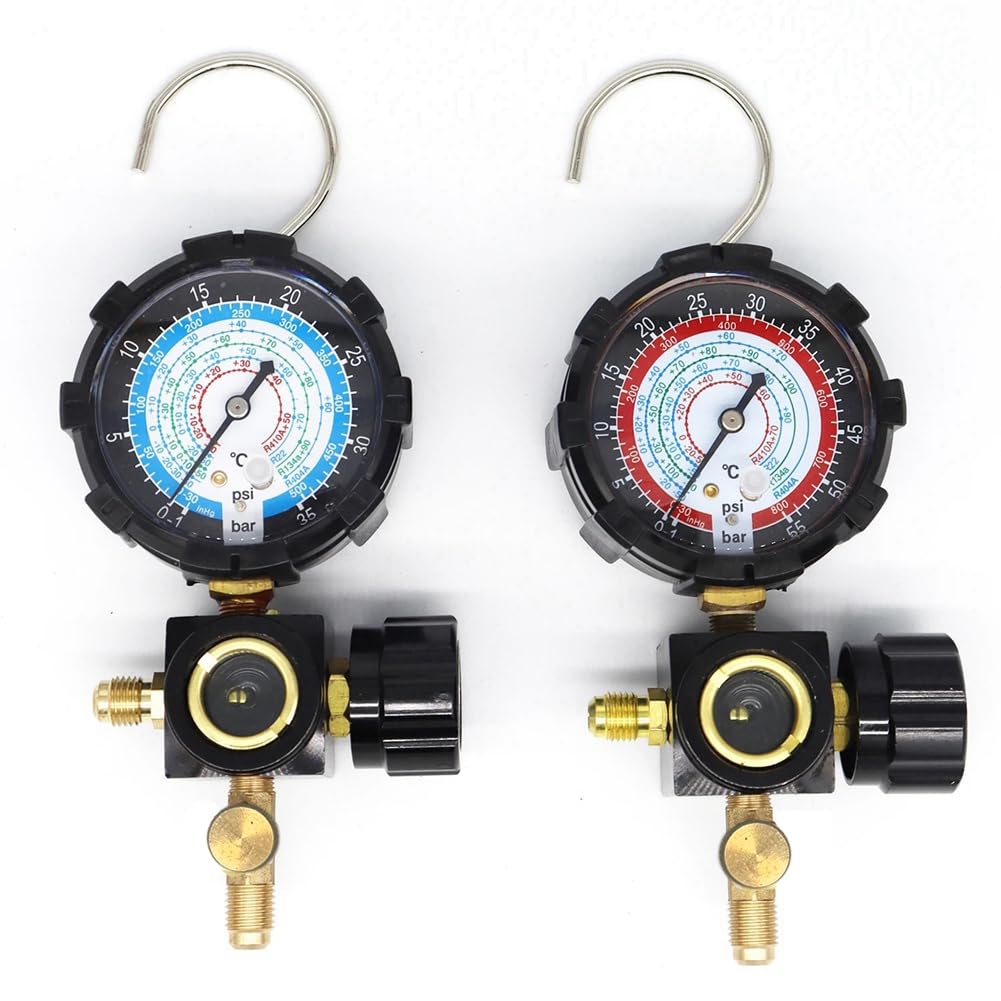 Manomètre à basse pression R134A R410A R22 R404A - Manomètre de distribution pour réfrigérant de climatisation - Niveau bas