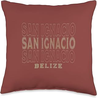 Vintage San Ignacio Belize Throw Pillow