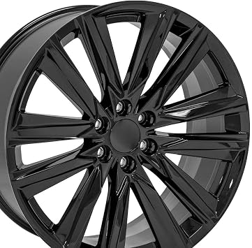 OE Wheels CA91 24x10 Gloss Black 4869 6x139.7 Rim