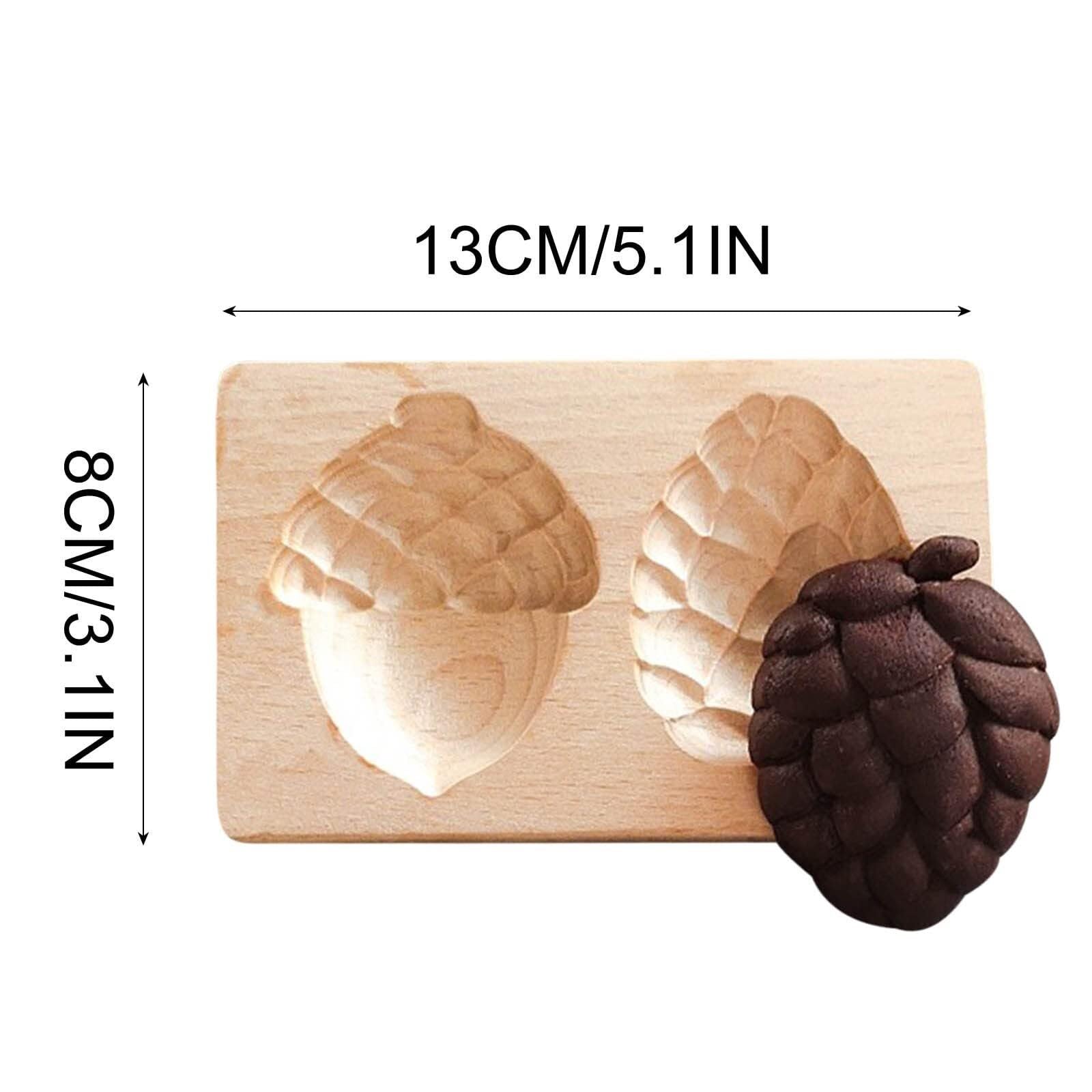 Keksformen aus Holz, Kekse, doppelte Keksform, lustige 3D-Kekspressen, Keksausstecher, Backen, Prägen von Keksen ，Ausstechformen