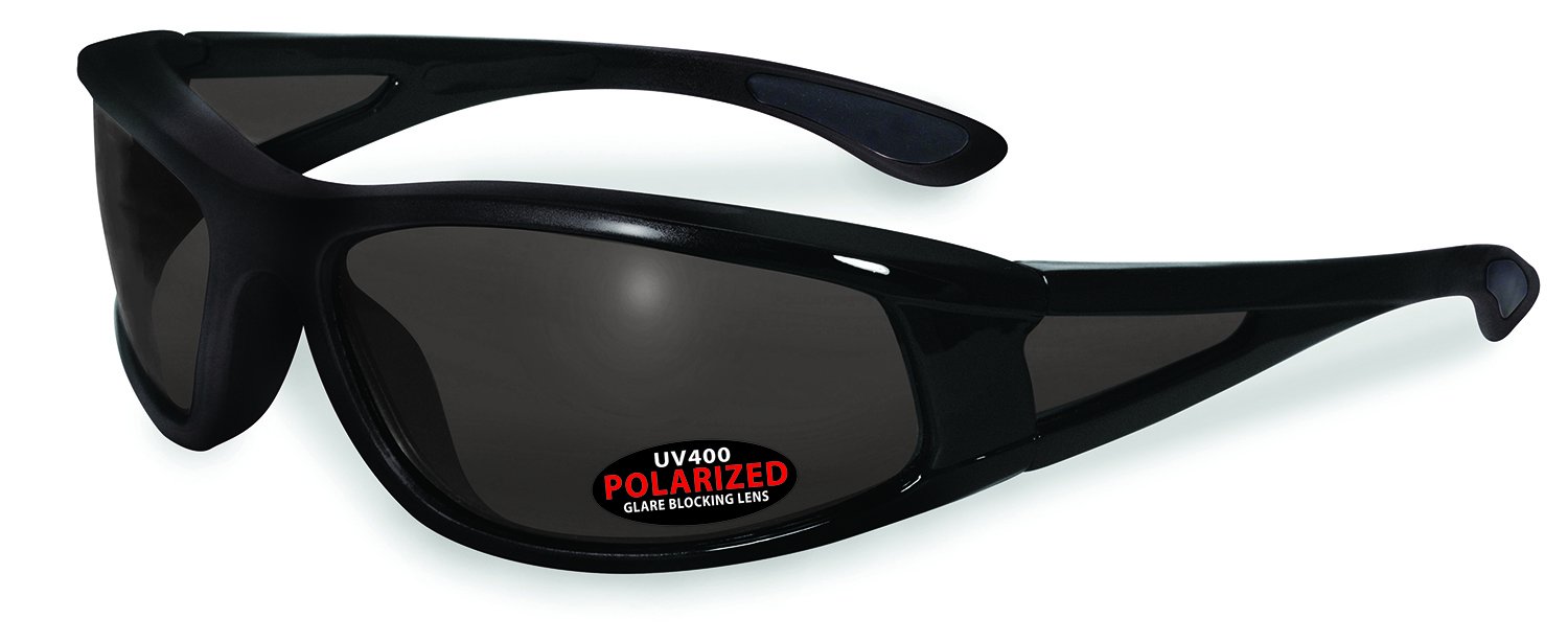 SSP EyewearPolarized Sunglasses Black Frames with Grey Lenses, PUYALLUP BLK GRY