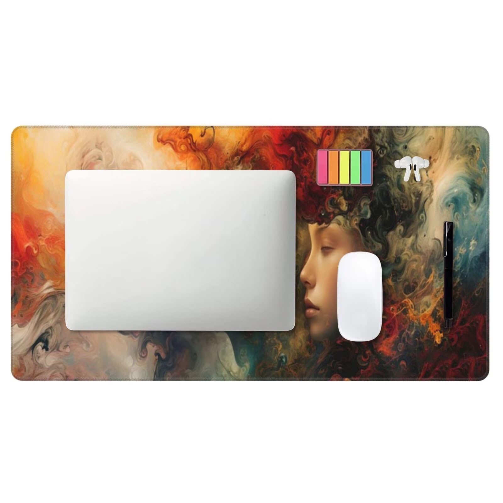 Tappetino Mouse Tramonto Tappetino Mouse XXL 1600 x 800 mm, Tcomputer Gaming Impermeabile e Antiscivolo Mousepad Ragazza Accessori Scrivania per Migliorare Precisione e Velocit Gaming Mousepad U-771