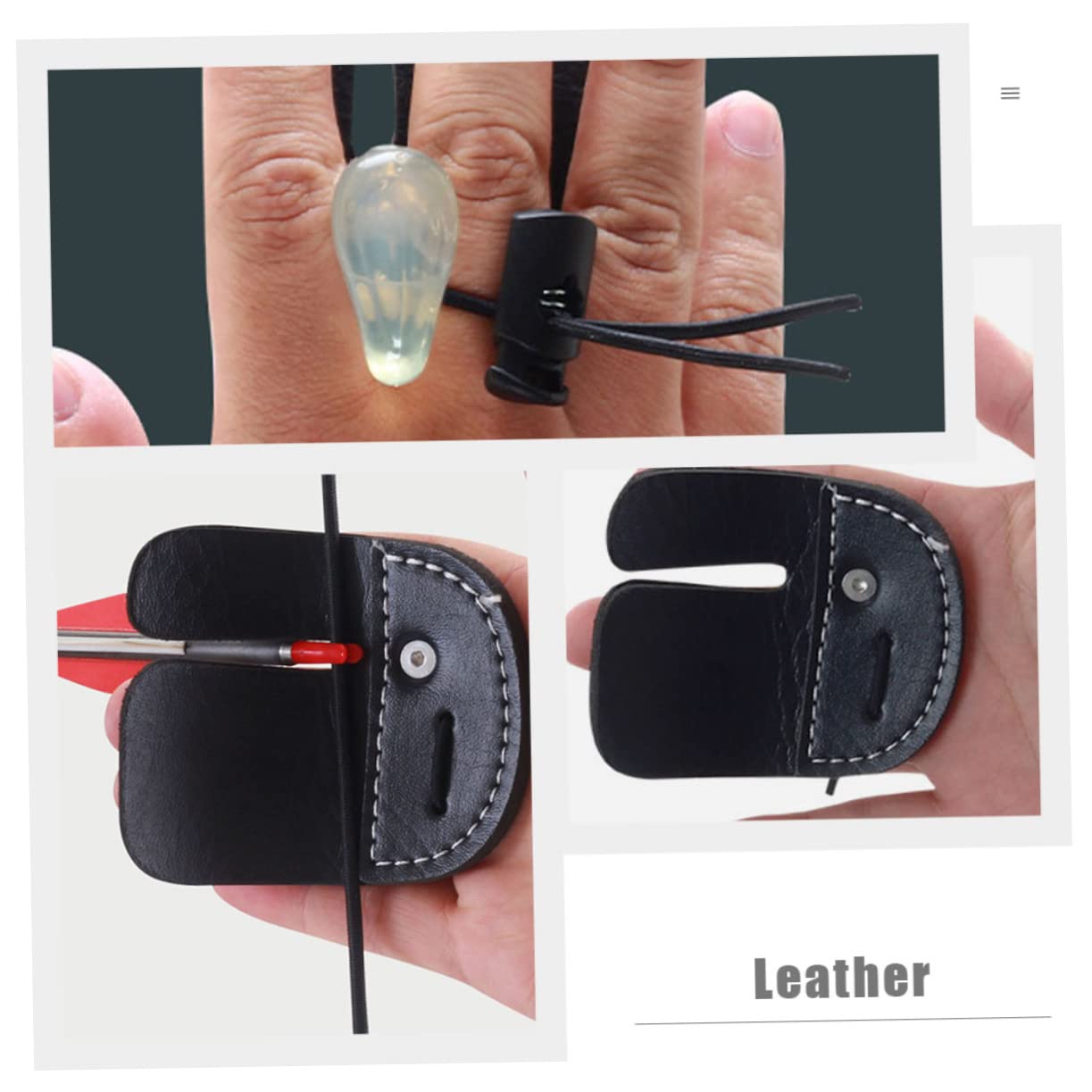 Anneome Finger Guard for Leather Finger Tabs Accessories Easy Install