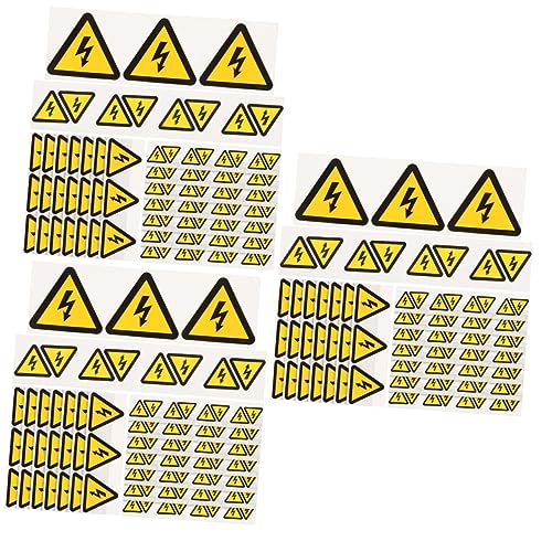 Étiquettes avertissement chocs électriques réfléchissantes - Stickers haute visibilité sécurité