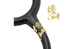 Personalized stethoscope charm customized with ID tag to accessorize stethoscope