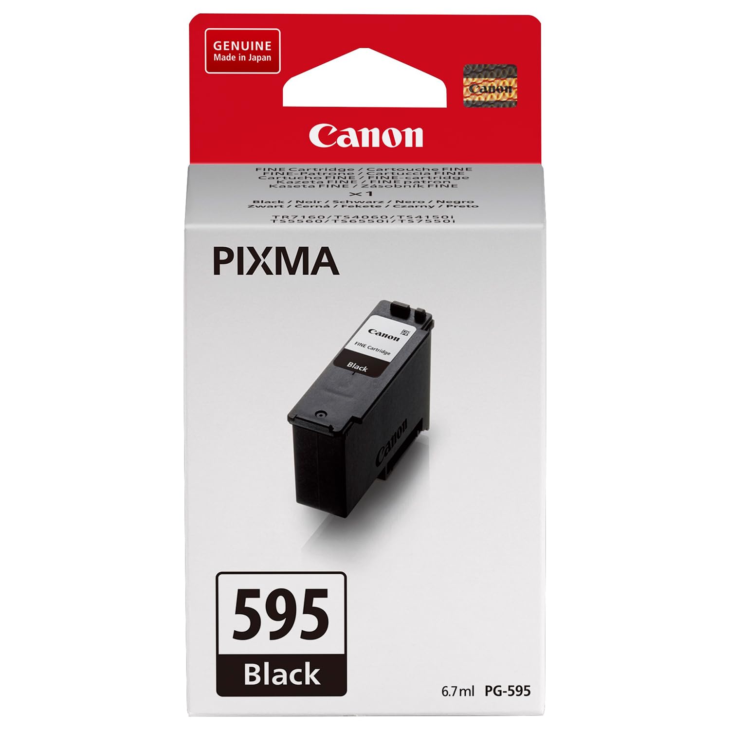 Canon PG-595 Black Ink Cartridge - Ink For PIXMA TS4150i TS6550i TS7550i