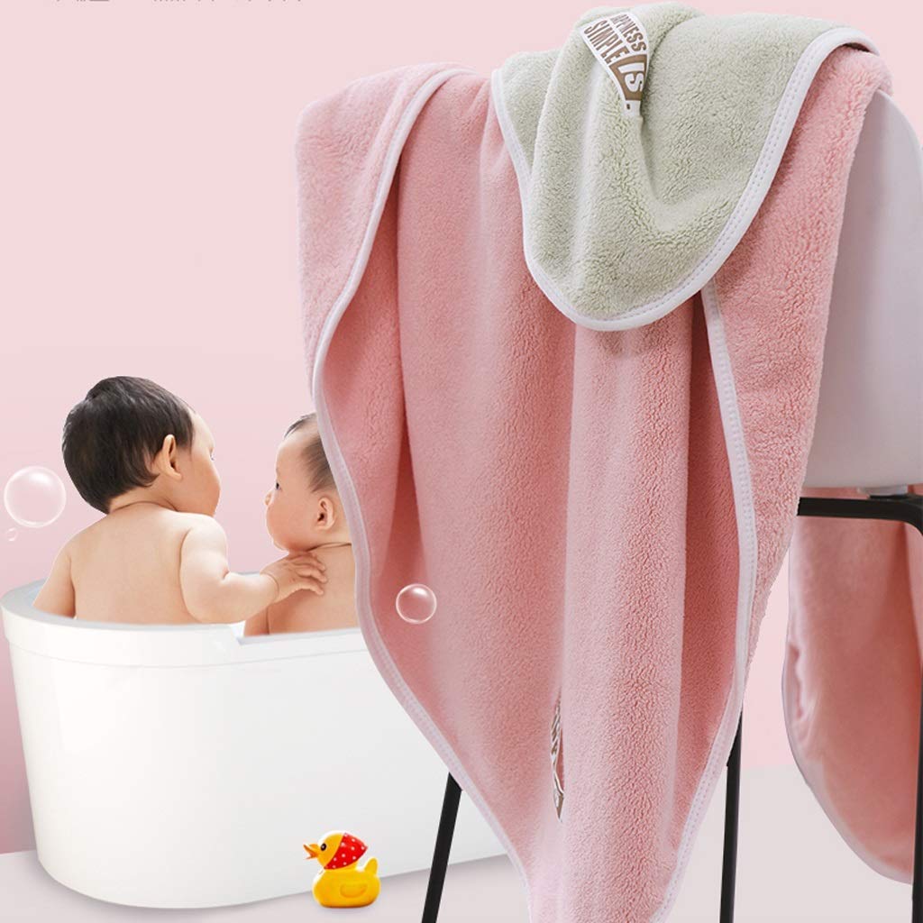 Baden, Strandspielwaren, Baby-Badetuch Sind Mehr Als Reine Baumwolle, Saugfähig, Eindickung, Baby, Neugeborenes, Big Handtuch, Winter Weich Und Hautfreundlich, Ein Handtuch, 110 X 110 cm,Rosa
