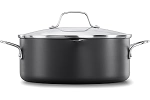 Calphalon Classic Hard-Anodized Nonstick Cookware, 5-Quart Dutch Oven with Lid