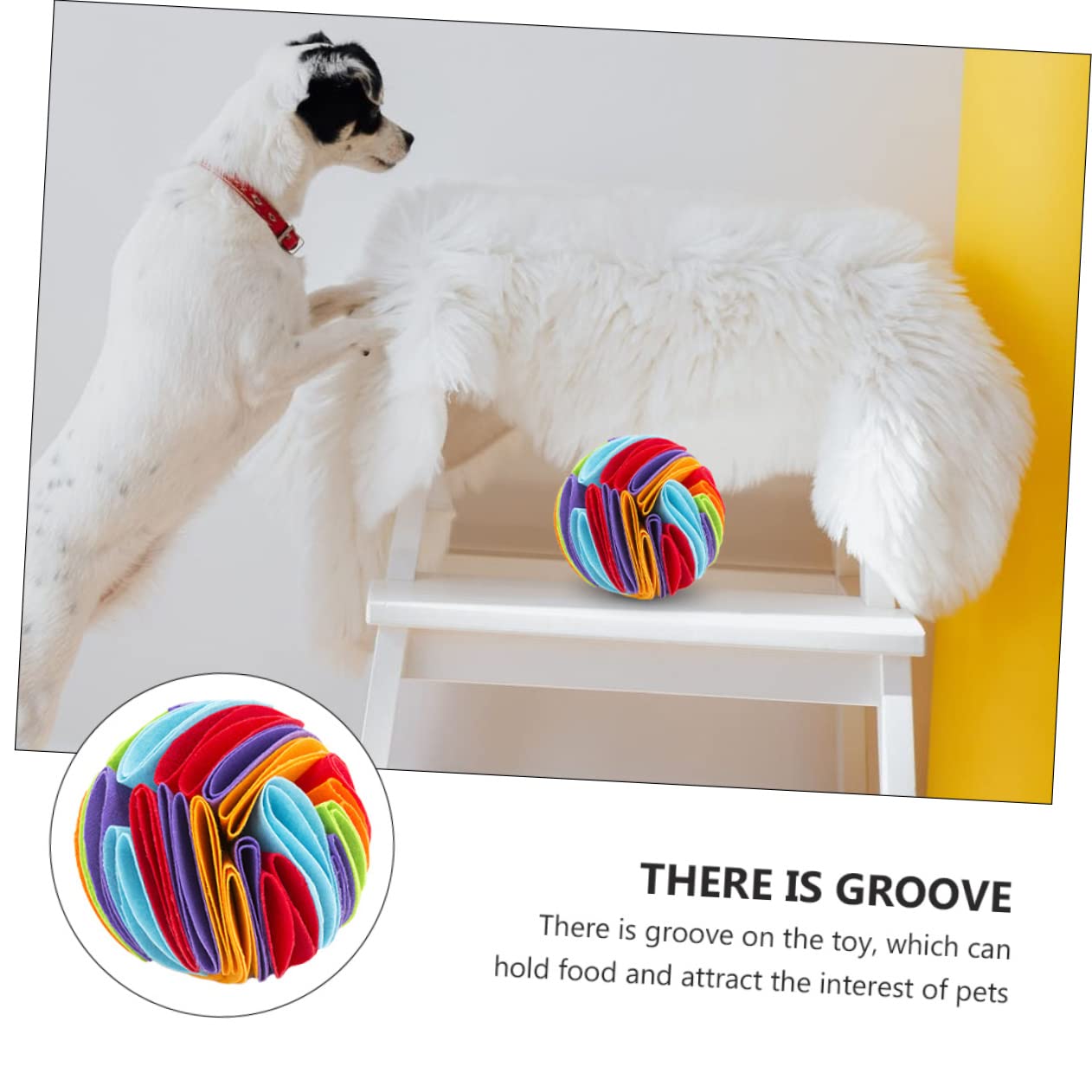 3stücke Creative Pet Chew Toy Bunter Hundesnuffelball Aus Filz Sicher Für Zähne Zum Spielen Futterversteck Für Haustiere Verbessert Koordination Und Zahnreinigung