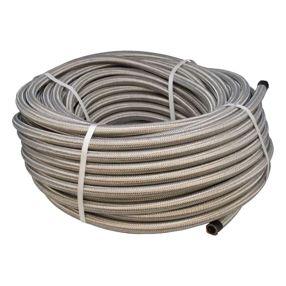 Hamilton Gas Products Galvanised Overbraid High Pressure Gas Hose | 1Mtr Length | 8mm (5/16”) Internal Diameter | Propane or Butane LPG | Commercial & Domestic use.