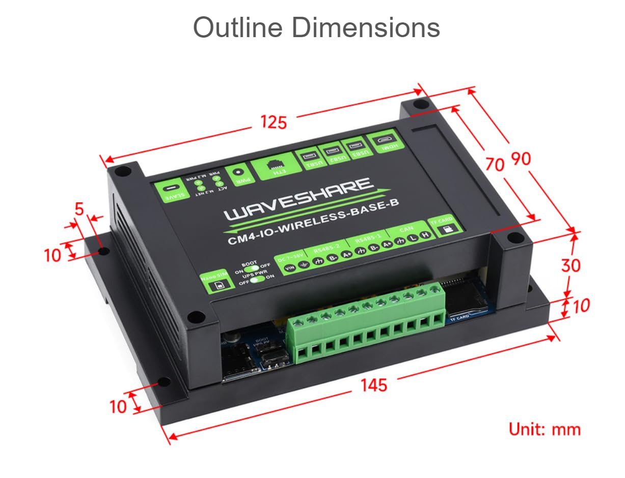 Módulo de expansión inalámbrico industrial IoT 5G/4G diseñado módulo 4 de cómputo con ranura M.2 integrada del módulo de UPS