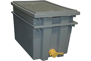 Mann Lake Plastic Uncapping Tank, Essential Honey Extraction & Straining Solution for Beekeepers