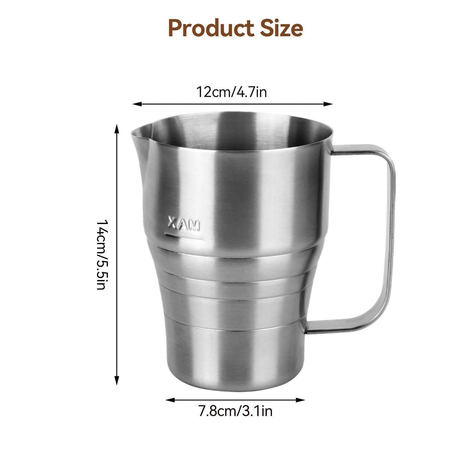 Amazon.com: Stainless Steel Pitcher Cup, Large Capacity 900ml/30oz