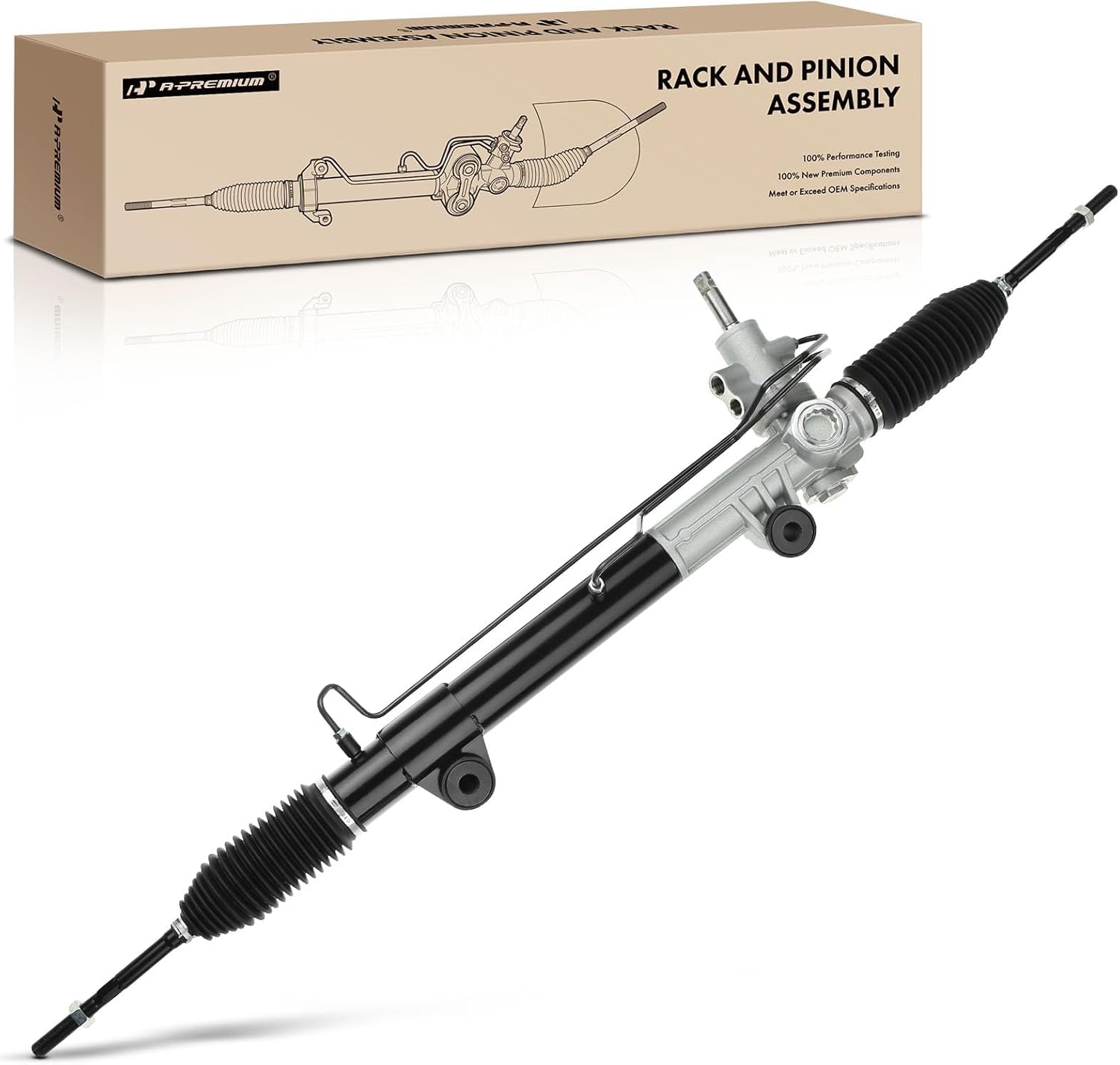 A-Premium - Hydraulic Power Steering Rack and Pinion Compatible with Dodge Dakota 2005-2010 & Mitsubishi Raider 2006-2009