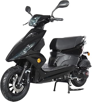 X-PRO Bali 150cc Gas Moped CVT Automatic, Electric Start, FuelEfficient Commuter Motorcycle with Large Storage Adult Moped for Daily Riding & City Travel Black