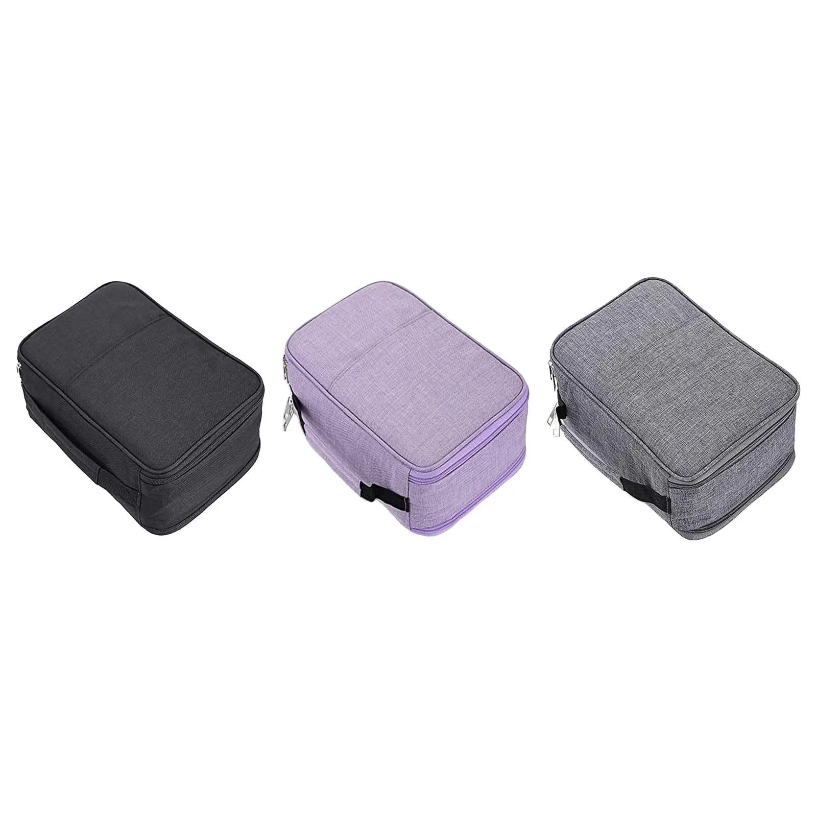 Organizer for astuccio in tessuto da 300 scomparti con cerniera | Multicolor 300 Slot Disegno Schizzo: Matite colorate Pennarelli Pennelli Conservazione(Purple)