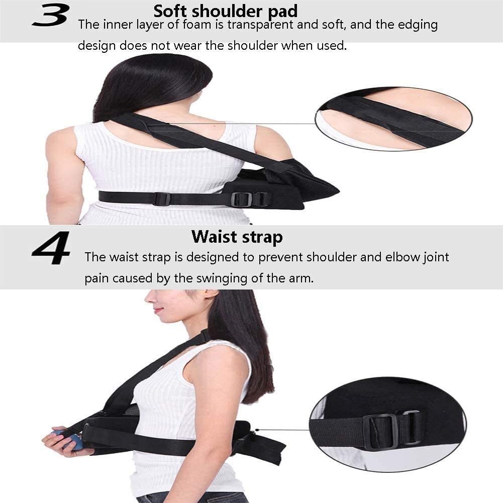 Soportes de Brazo Ajustables, eslingas de elevación de Brazo, inmovilizador de Hombro, Soporte de Codo, Protector de Fractura para fracturas de antebrazo, fracturas de húmero, fracturas de